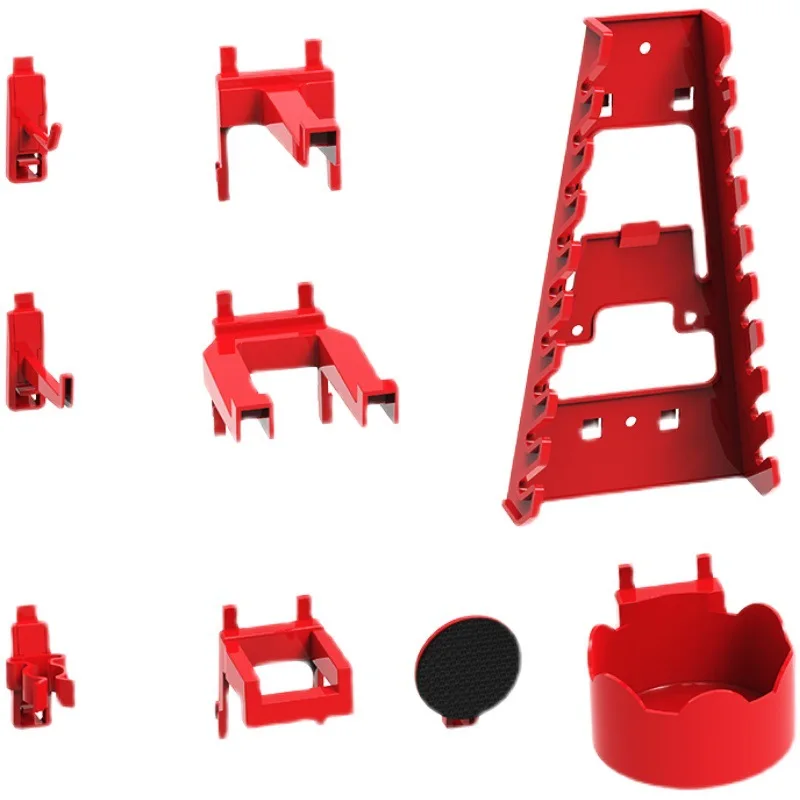 Manufacturing Standard Wrench Organizer,16 Tool,Red Standard Wrench