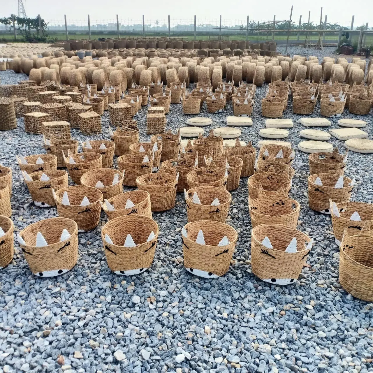 Cheap Price Handmade Seagrass Cornhusk Rectangular Doormat 100 Hand