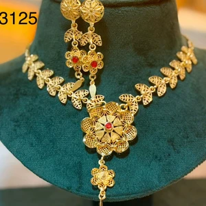 2026 Best Buy Vintage Style 24K Gold Plated Fashion Jewelry Set Indian Manufacturer Inspired Comoros Mayotte-Copper Gift Ready