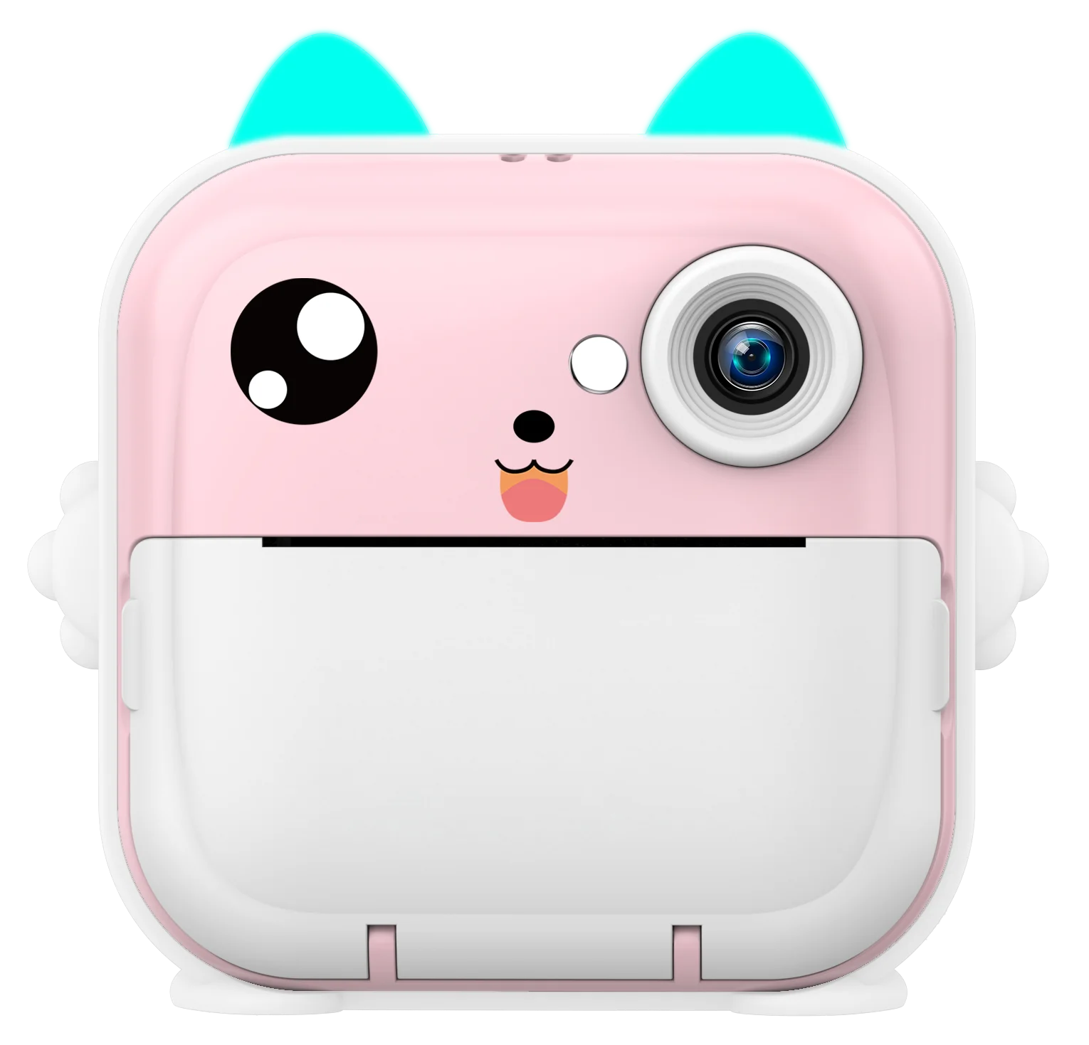Bluetooth Instant Print Camera 2.4 Inhces IPS 1200mAh Large Battery Rechargeable Type-C Gift Toy