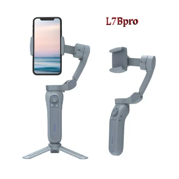 L7Bpro New 3 Axis  Foldable Gimbal Stabilizer for Mobile With Face Tracking Function Anti-shake for Video Vlog Shooting