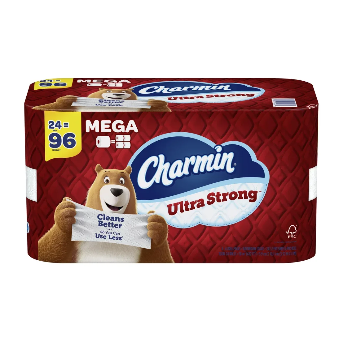Charmin- Ultra Soft Touch Toilet Paper,24 Family Mega Rolls - Buy ...