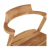 2 tones teak wood fine sanded