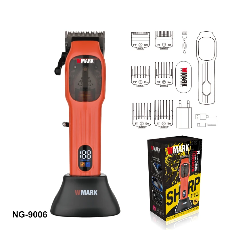 WMARK NG-9006 Professional Rechargeable 3200mAh Hair Clipper with