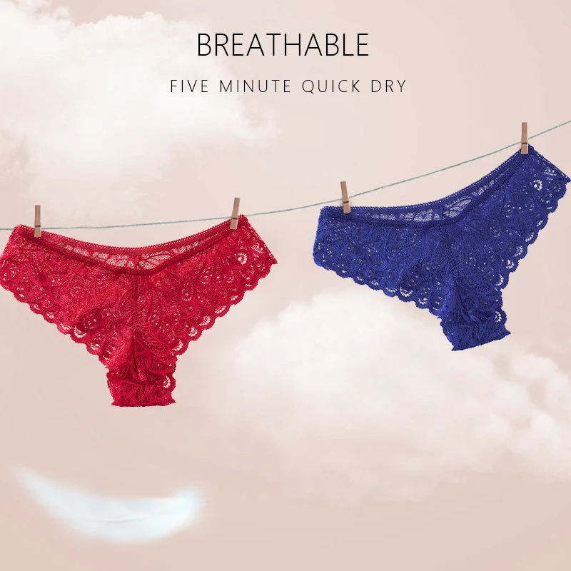 Women's Underwear Lace Sexy Panties Female Underpants Solid Color ...