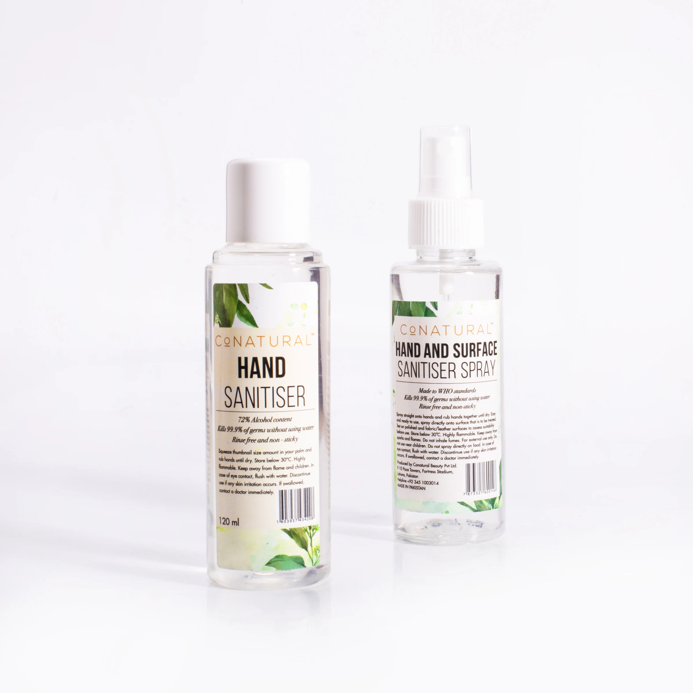 Conatural Hand And Surface Wash Spray 125ml Rinse Free And Nonsticky Highly Flammable Hand Wash