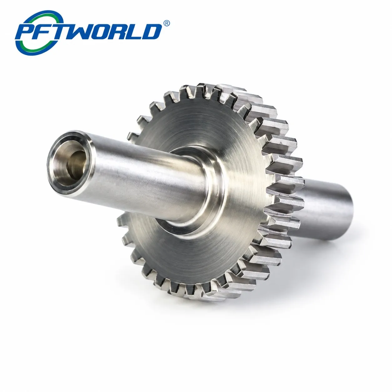 PFTWORLD precision CNC machined gear shaft component