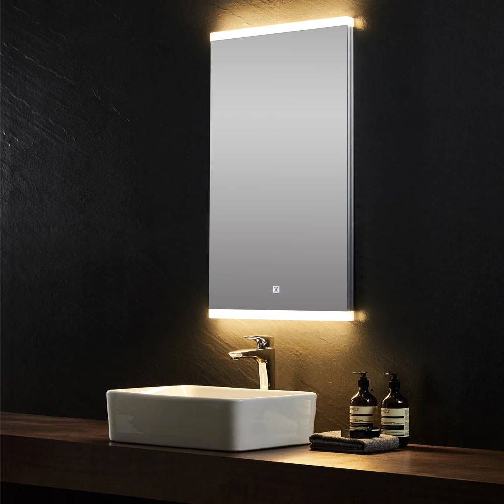 New Design Custom Smart Led Mirror Hotel Bathroom Vanity Led BathTouchable Screen LED  Mirrors With Light