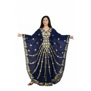 Indian Manufacturer of Premium Quality Elegant Embroidered Moroccan Kaftan Maxi Dress Kaftan Dress at Best Price