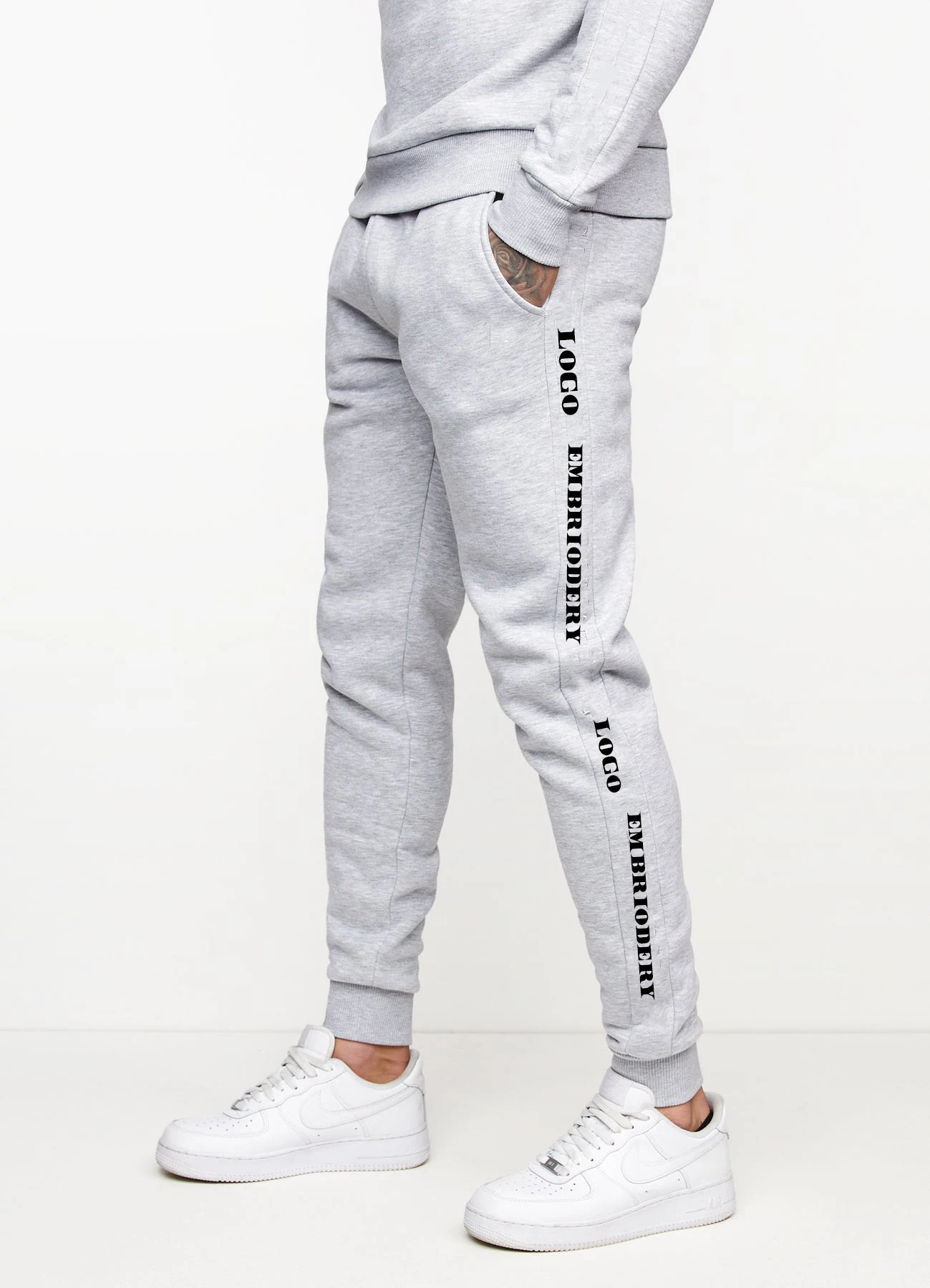 Customised Logo Street Wear Waist Wide Leg Drawstring High Quality