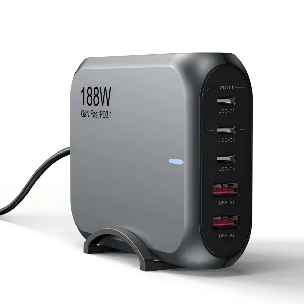DNG 188W GaN fast charging power adapter