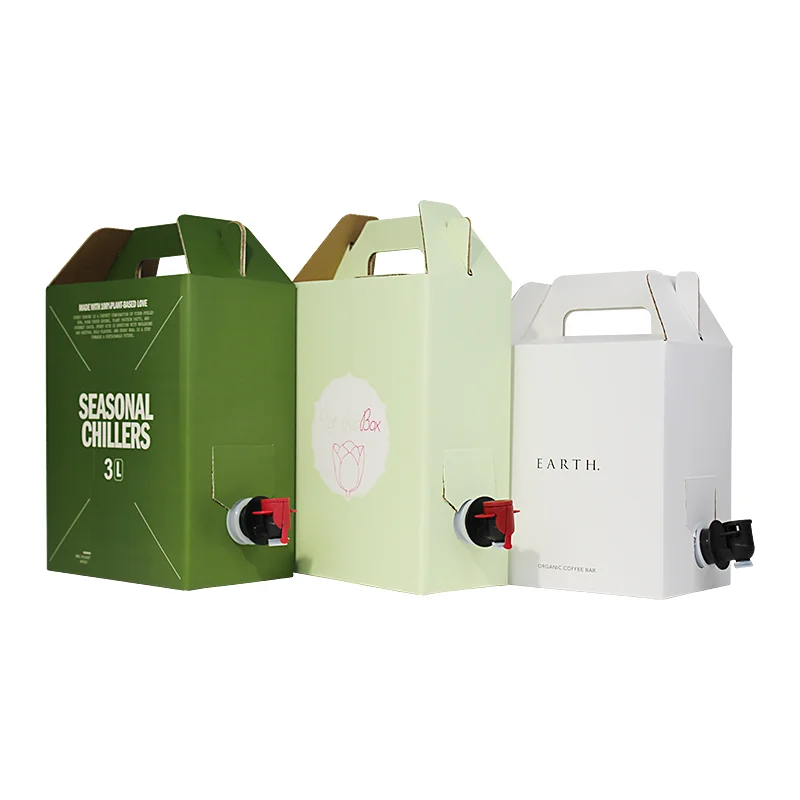 High Quality Wholesale Water Wine Dispenser 3l Kraft Eco Friendly Bag