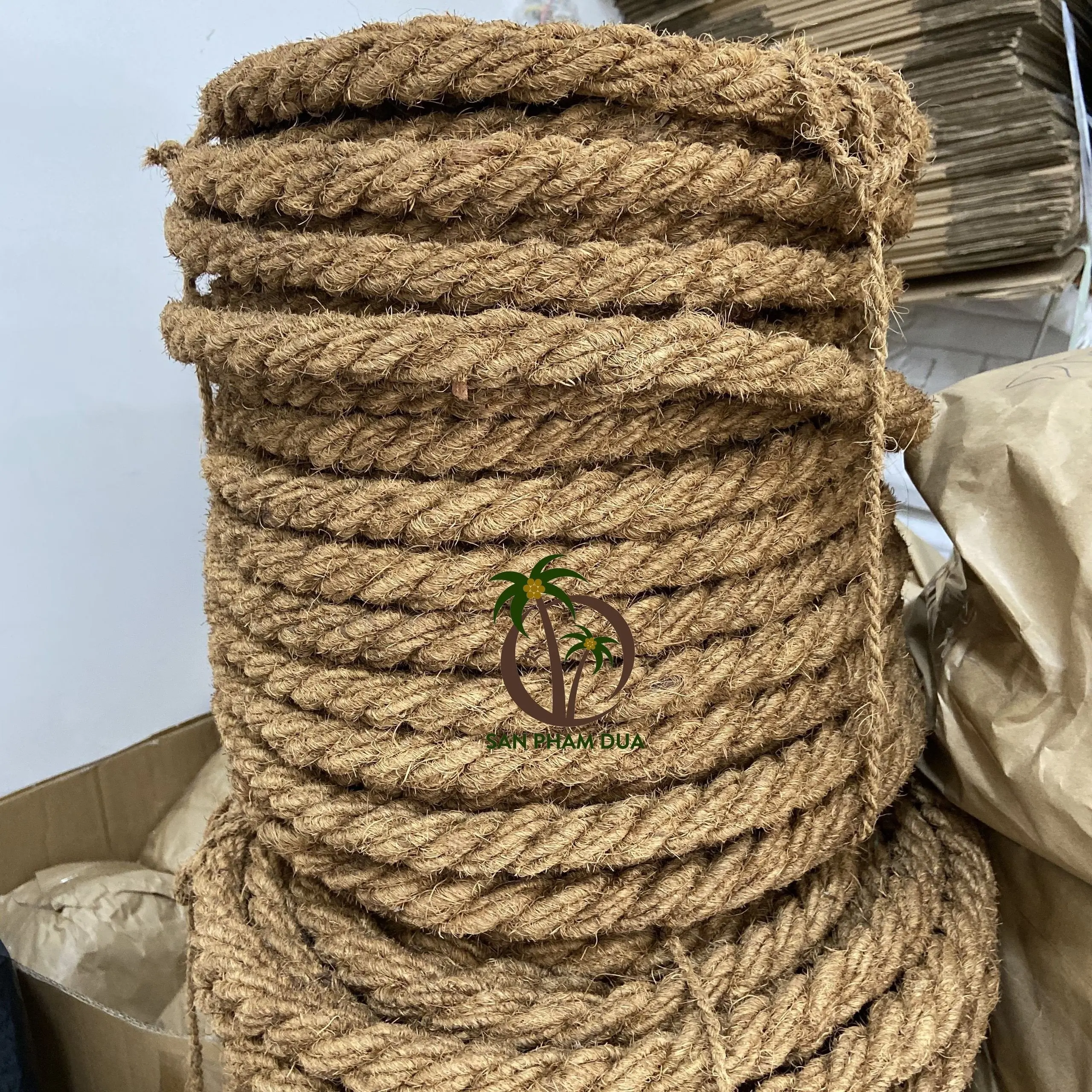 Cocanut Rope WHOLESALE COCONUT COIR ROPE/ COCONUT FIBER ROPE/ COCONUT ROPES ROLL ...