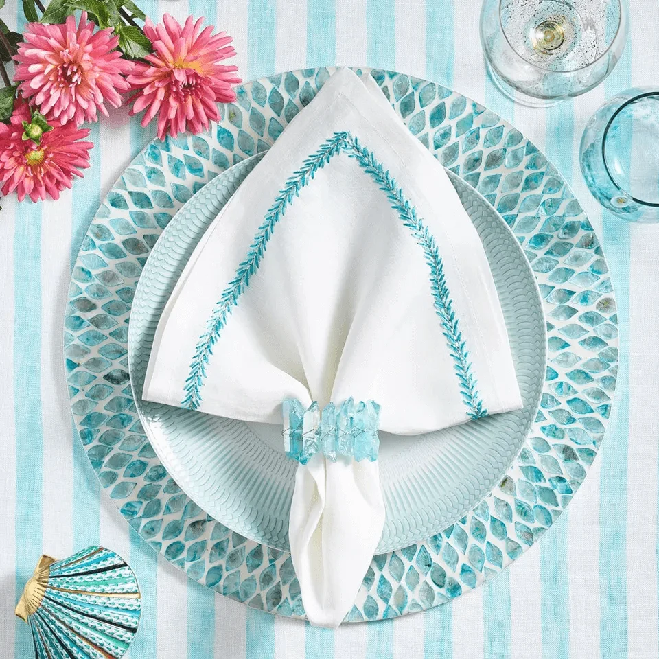 Hot Selling Handcrafted Capiz Scalloped Placemats Hot Selling Amazon