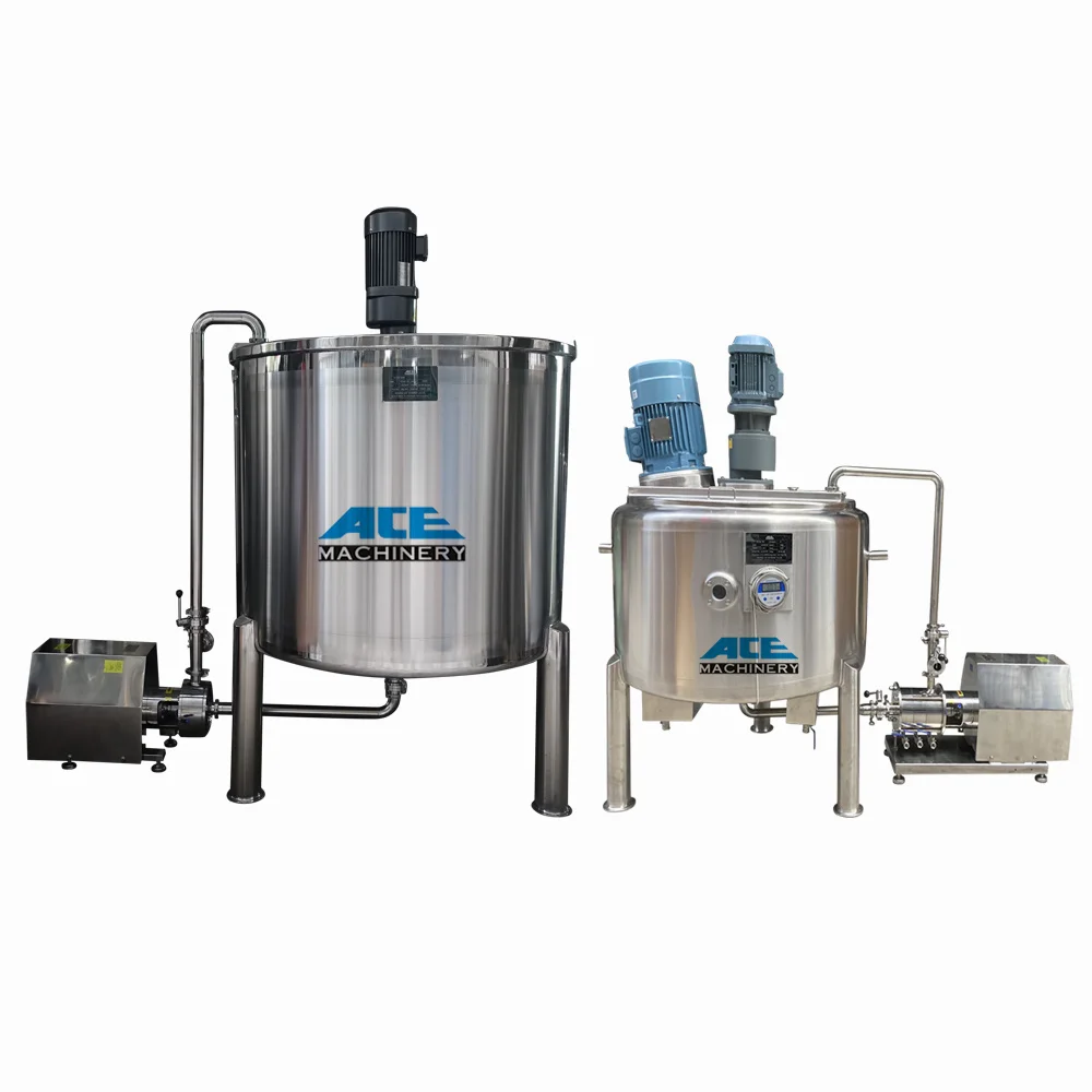 China Vacuum emulsifying mixer machine stainless steel mixing tank with  agitator manufacturers and suppliers