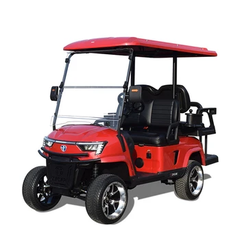 EEC high yield strength tubular steel approved 2 seater golf cart Z2 red golf cart gas powered golf push cart 70-90km