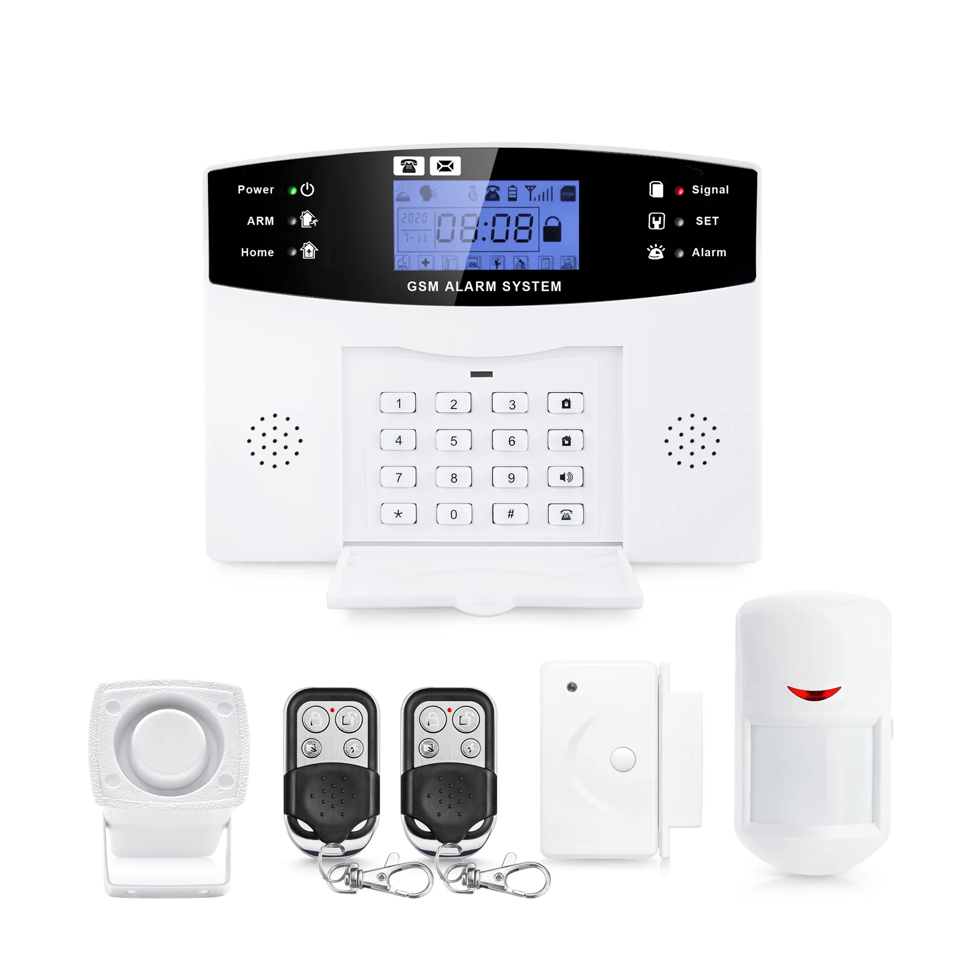 Bottom Wholesale Price Tuya 200 Wireless & 8 Wired Zones Wifi Gsm Home