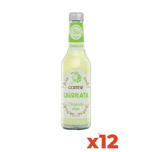 Cortese Italian Organic Lemon Soda Premium Quality 275ml Glass Bottles 12 Pack for Home Use