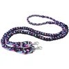 A bold combination of bright pink, rich purple, refreshing turquoise, and solid black