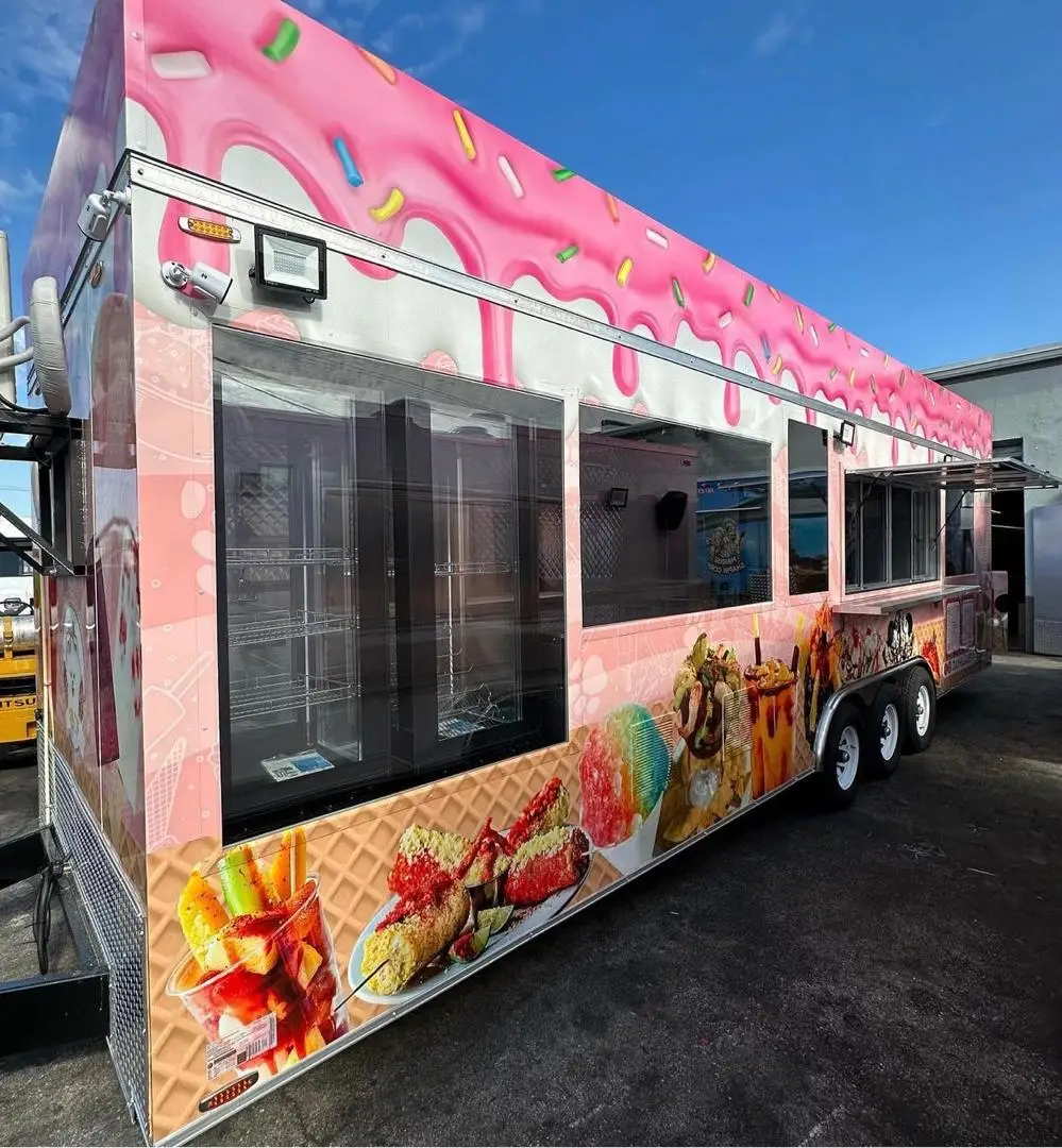 Cheap Commercial Food Van Mobile Food Truck for Sale