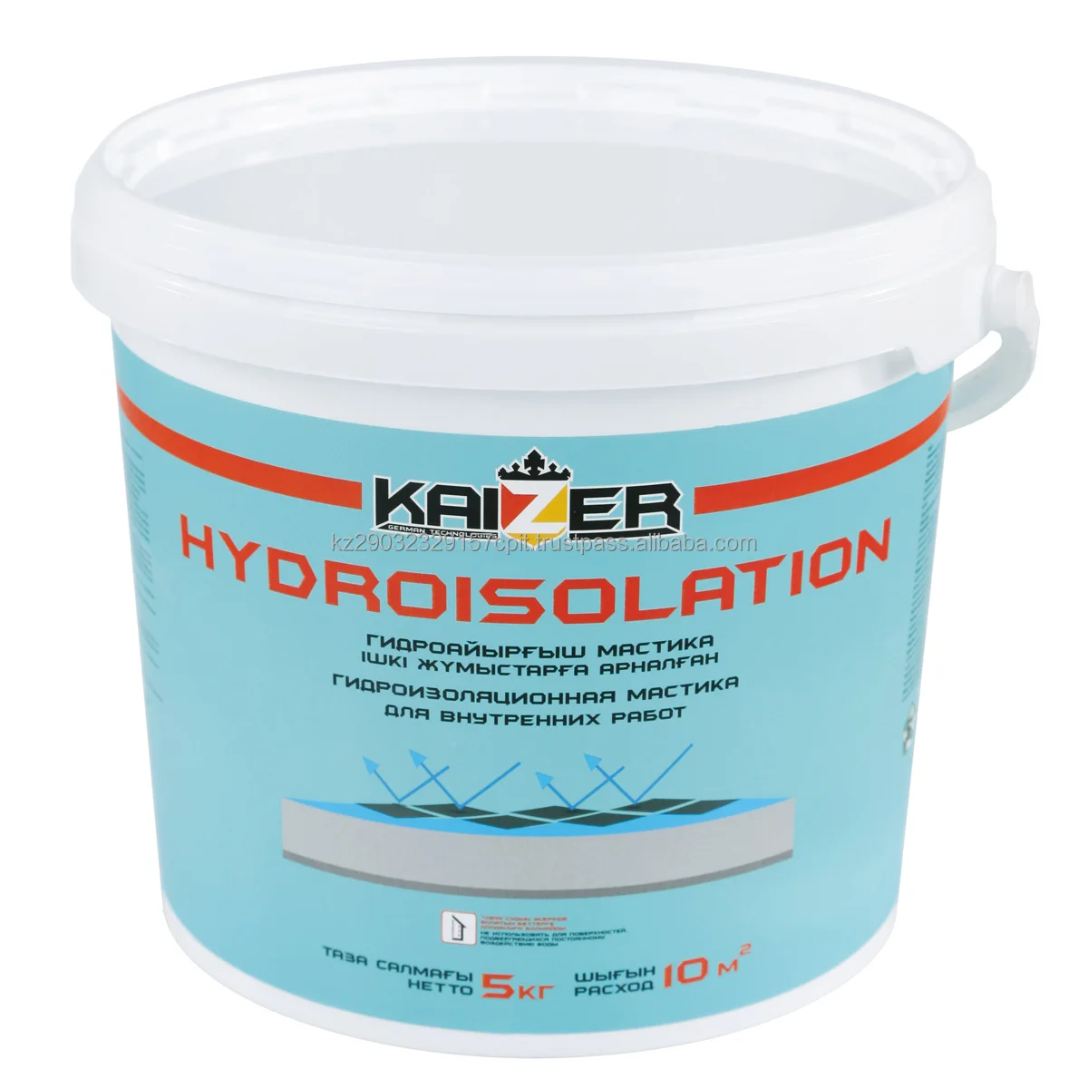 Hydroizol 10 Kg Acrylic Waterproofing Coating Highly Elastic For