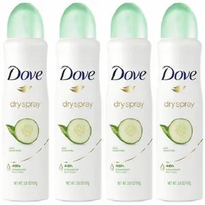 Dove Invisible Dry Spray for Men and Women 150 ml (Pack of 10)