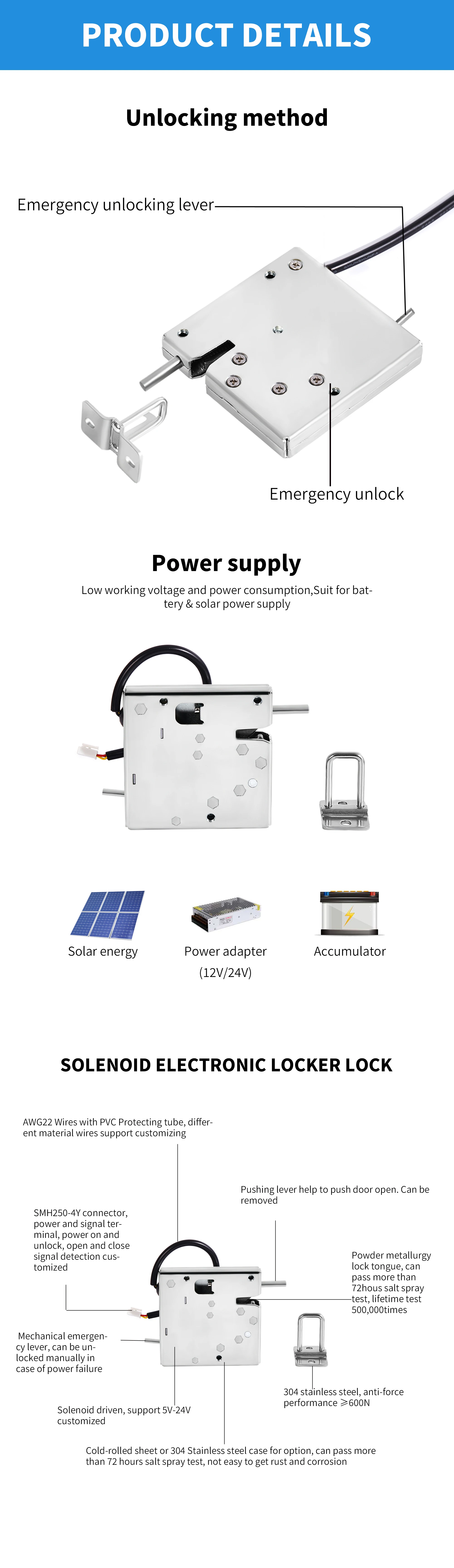 Automatic Electrical Control Lockers Lock Intelligent Delivery Parcel ...