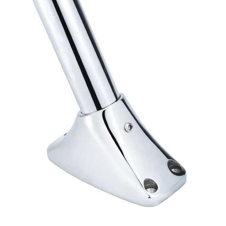 bASE QUADRADA PARA MASTRO DE BANDEIRA DE 60°, SUPORTE MARINHO EM AÇO INOXIDÁVEL