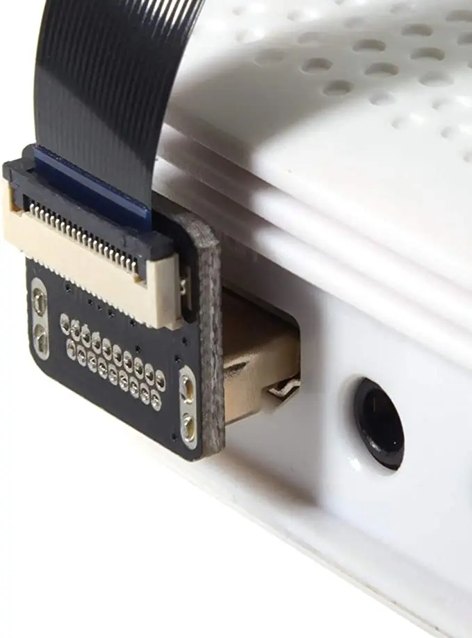 90 Degree Down Angled HDMI Type a Male to Male HDTV FPC for Video Cameras Flat 50cm HDMI Cable