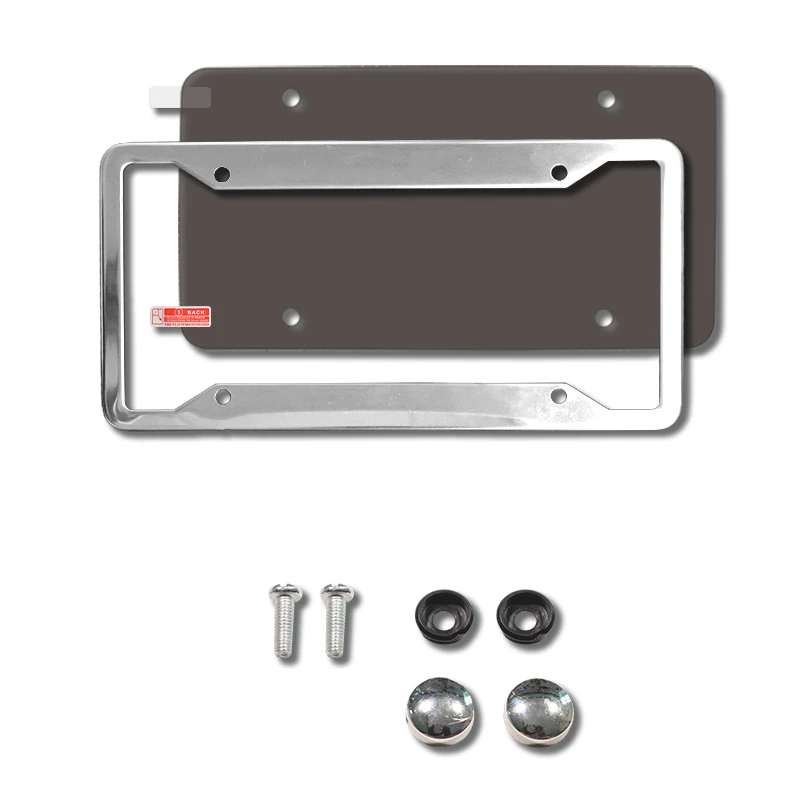 Ready to Ship Single Plate Tinted Auto Wireless License Plate Holder