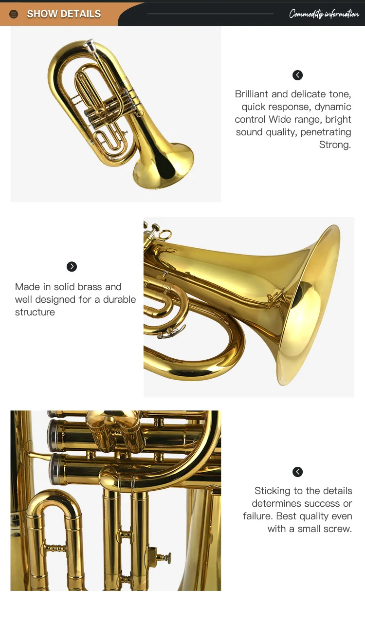 High Quality Marching Euphonium Brass Instruments Wholesale Suppliers