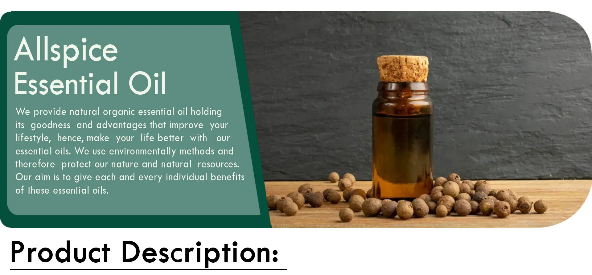 Allspice Berry Oil Manufacturer And Bulk Supplier With Top Quality