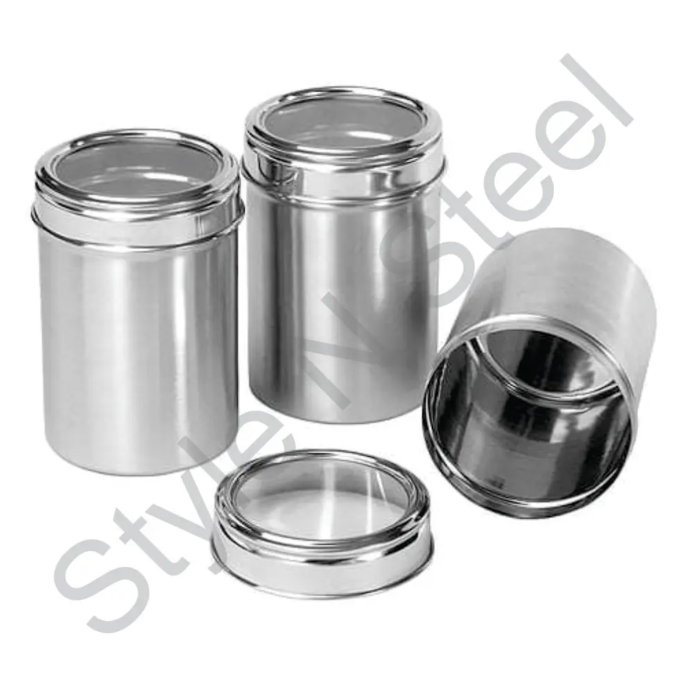 See Through Canister 3 Pcs Set Food Storage Container Airtight Canister