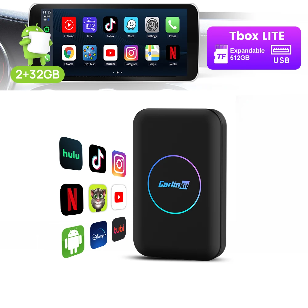 Carlinkit Cpc200-Tbox Lite 32GB - Wireless Carplay & Android