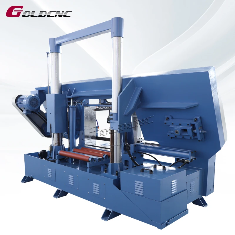 GOLDCNC High Efficiency GB4260 Steel Rod Cutting Band Saw Machine Metal Band Saw Band Saw Machine