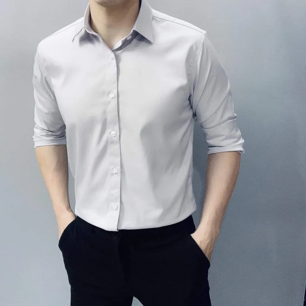 Men's Slim Fit Business Formal Dress Shirt New Arrival Long Sleeve