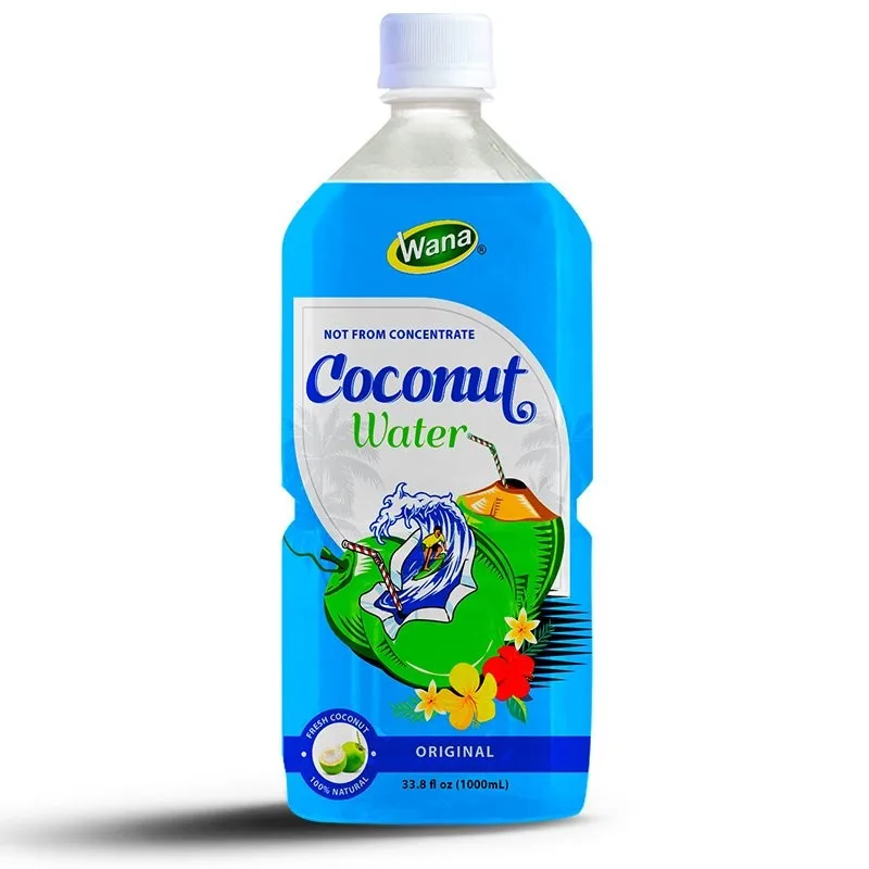 Concentr d'eau de noix de coco tropicale 1L bouteilles en PET mangue  naturelle pomme litchi OEM/service de marque de distributeur jus de fruits  et lgumes