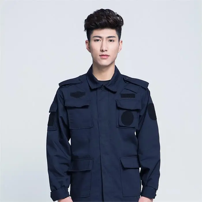 Cheap Price Security Guard Uniform Black Guardia Seguridad Uniforme Uniform With Badge Hat Epaulet