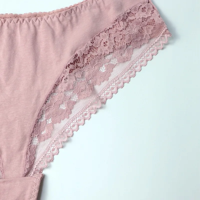 Xuanling Plus Size Lace Panties For Women Cotton Breathable Soft
