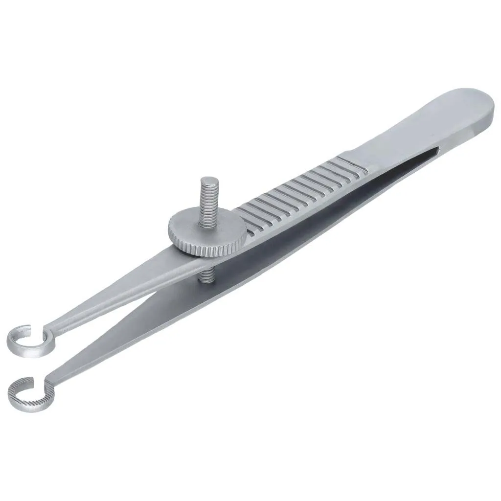 Chalazion Tweezer with Cut Clamp with Screw Body Piercing Tools in Stainless Steel Jewelry Forceps Available in All Kind & Sizes