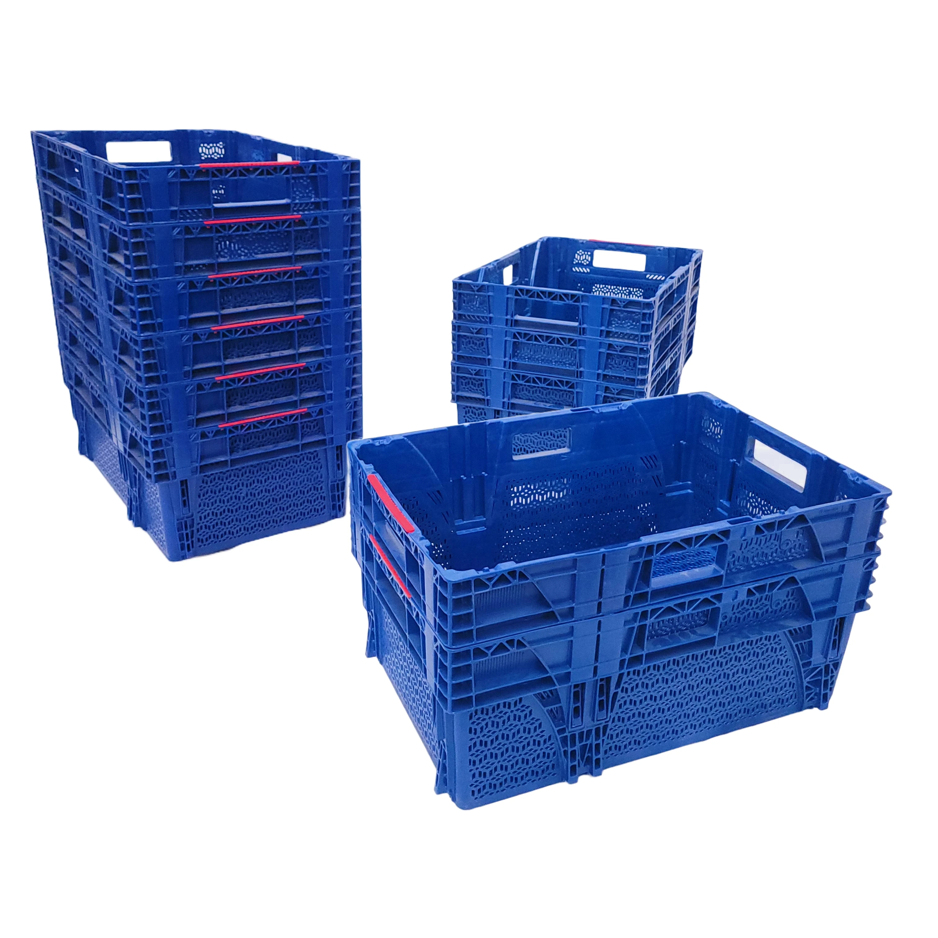 Heavy Duty Plastic Box 600x400x250 Mm Food Grade Fruit Vegetable Moving