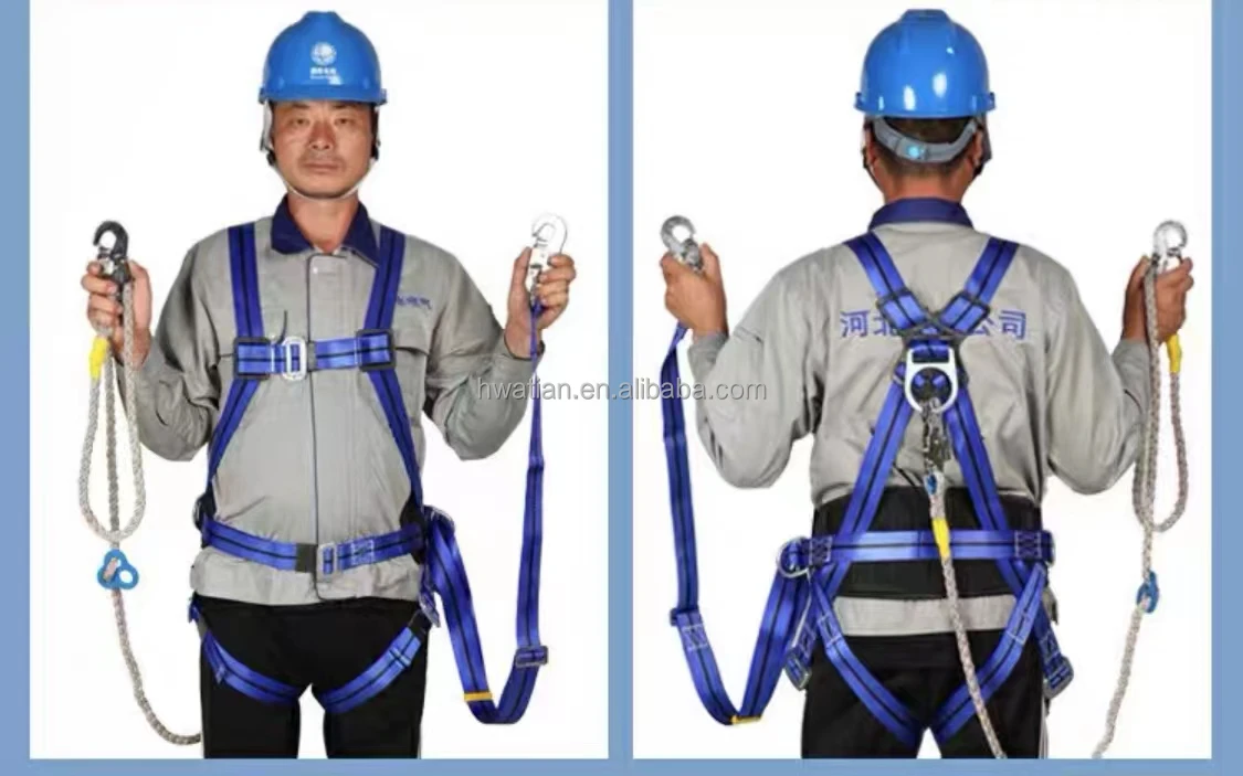 5-Point Electrical Aerial Work Full Body Safety Belt with Harness Lineman Safety Belt, Retractable Safety Belt