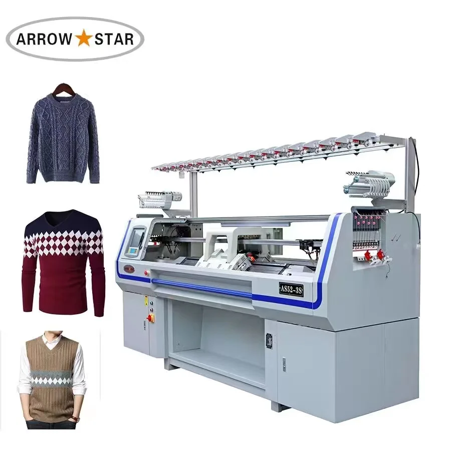 Similar 520HP Type Jacquard Computerized  Flat Knitting Machines Multi Gauge