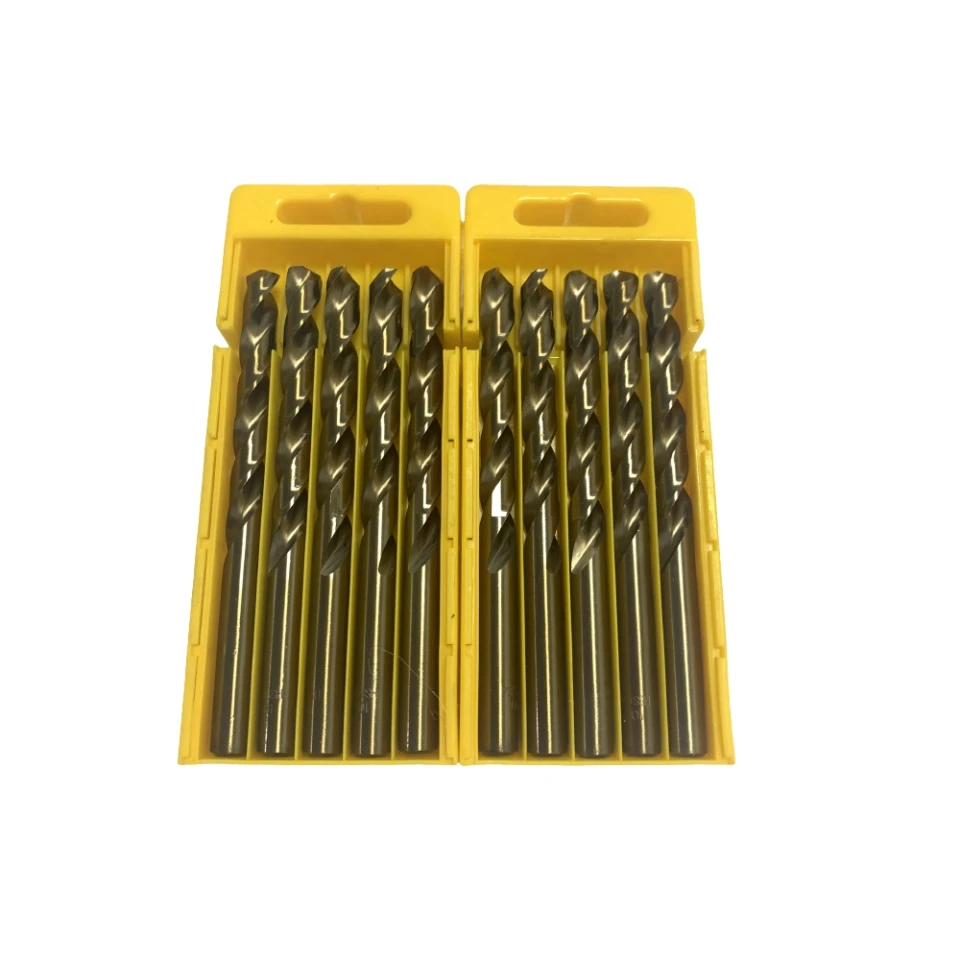 10 Pcs Twist Drill Bits High Speed Steel Full Ground Twist Drill Bit