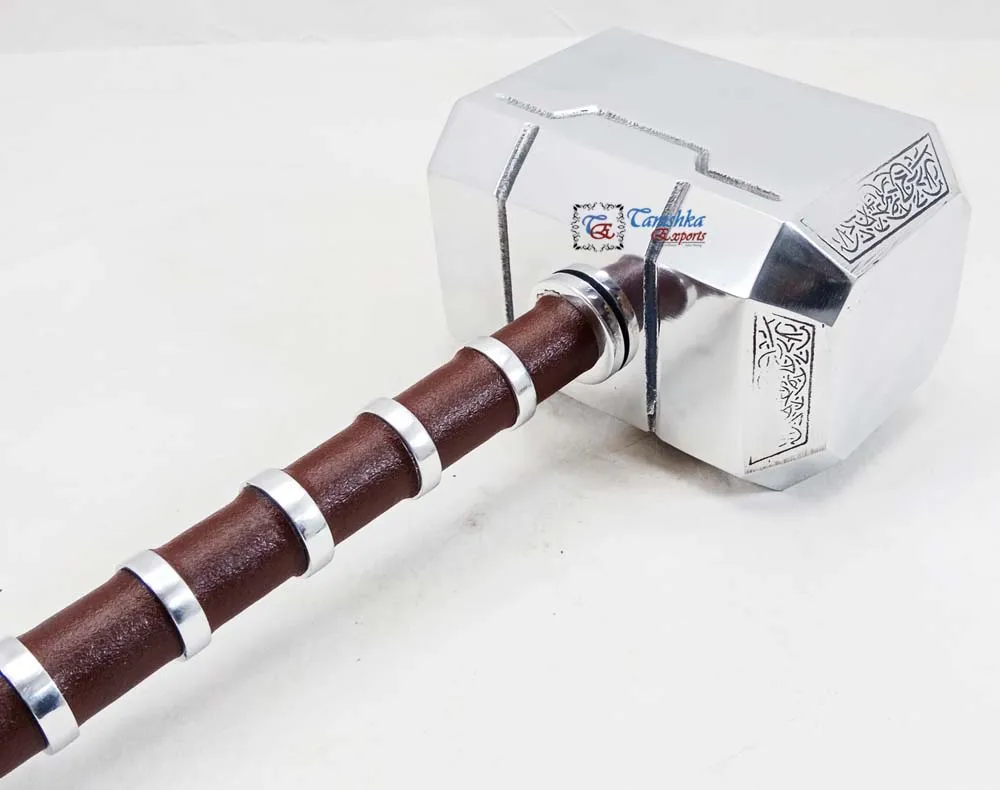 Thor Mjolnir Hammer Aluminum Designer Hammer Movie Replica For Cosplay ...