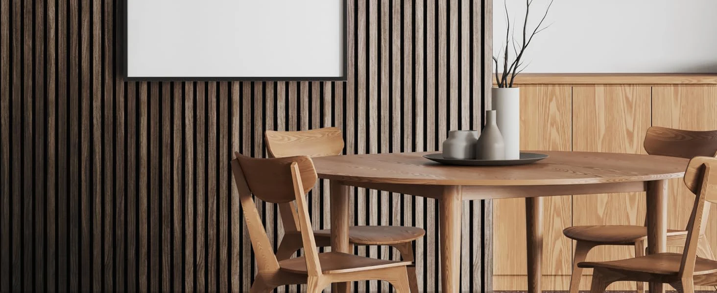 Modern Acoustic Slat Wood Panels Soundproof Fireproof NRC 80% MDF Wall Panels for Interior Decor Apartments Hotels Music Studios supplier