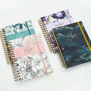 Customized Financial Spiral Notebooks A5 Monthly Weekly Expenses Organizer Bill Tracker Cash Envelopes Budget Planners in Stock