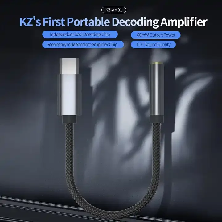 KZ AM01 First Portable Decoding Amplifier HiFi Dual Independent Chips