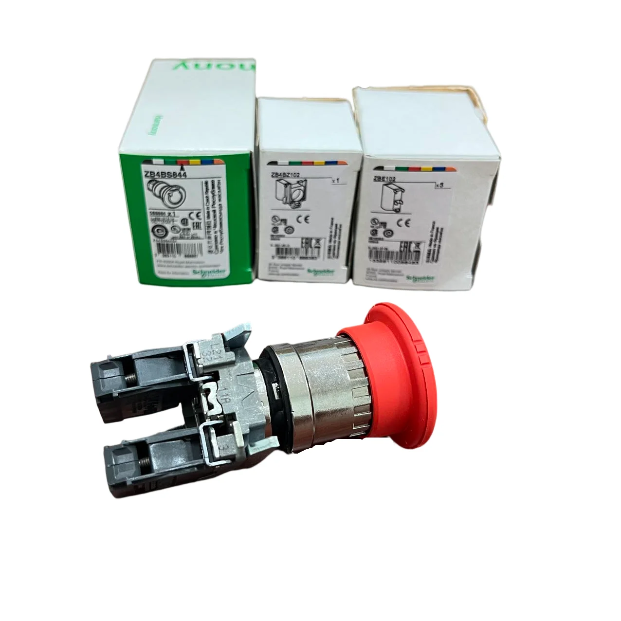 1PCS New Schneider ZB4BS844 Scram Button Harmony Switch In Box