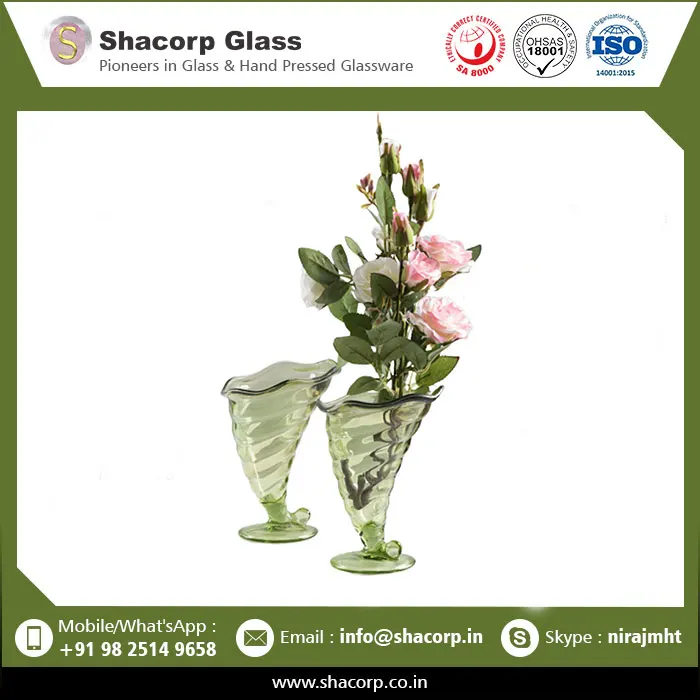 Стеклянная ваза ручной работы для домашнего декора оптовая продажа современный дизайн